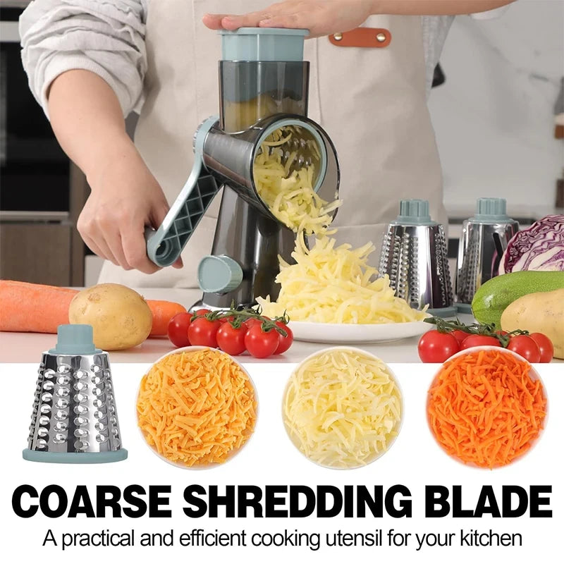 Rotary Vegetable Slicer and Cheese Grater