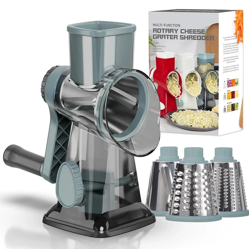 Rotary Vegetable Slicer and Cheese Grater
