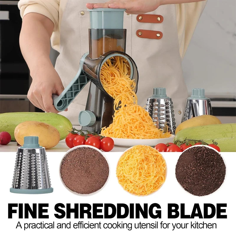 Rotary Vegetable Slicer and Cheese Grater